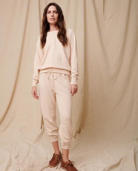 The Great - The College Sweatshirt in Whisper Pink