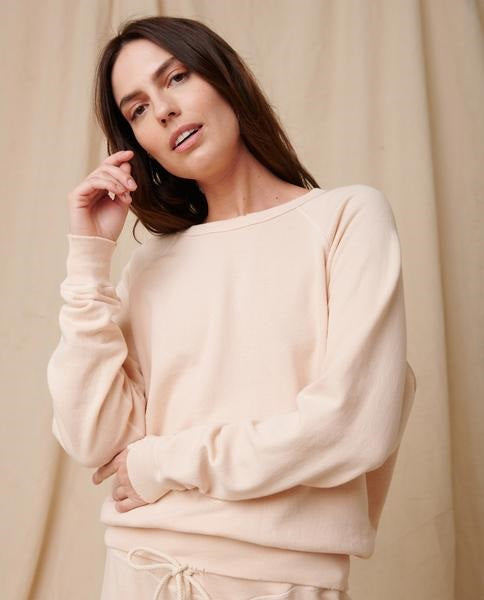 The Great - The College Sweatshirt in Whisper Pink