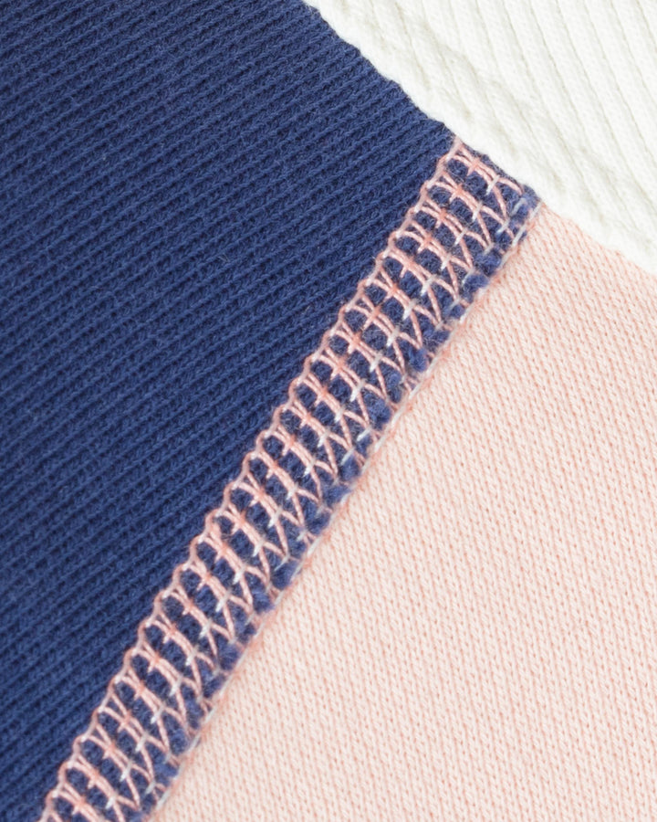 Rag & Bone - Color Blocked Raglan Sweatshirt in Pink Rose