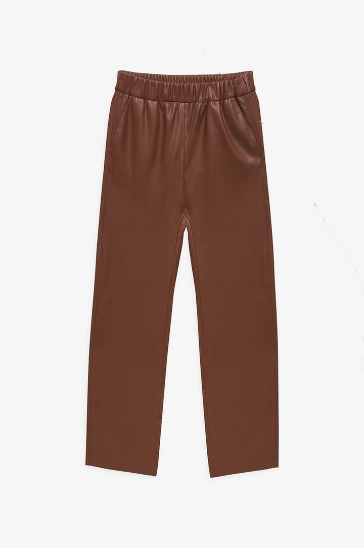 Anine Bing - Colton Track Pant in Brown Pants
