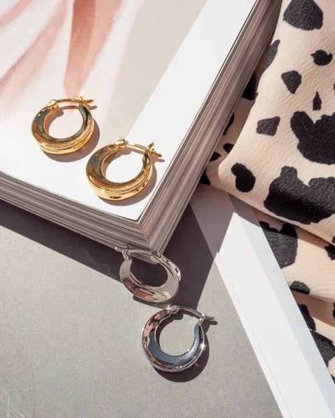 LUV AJ - Como Hoops in Silver Jewelry
