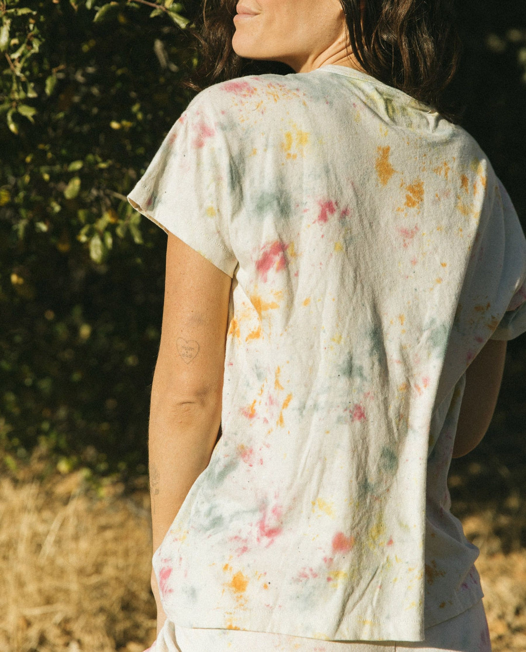 The Great - The Boxy Crew in Confetti Tie Dye