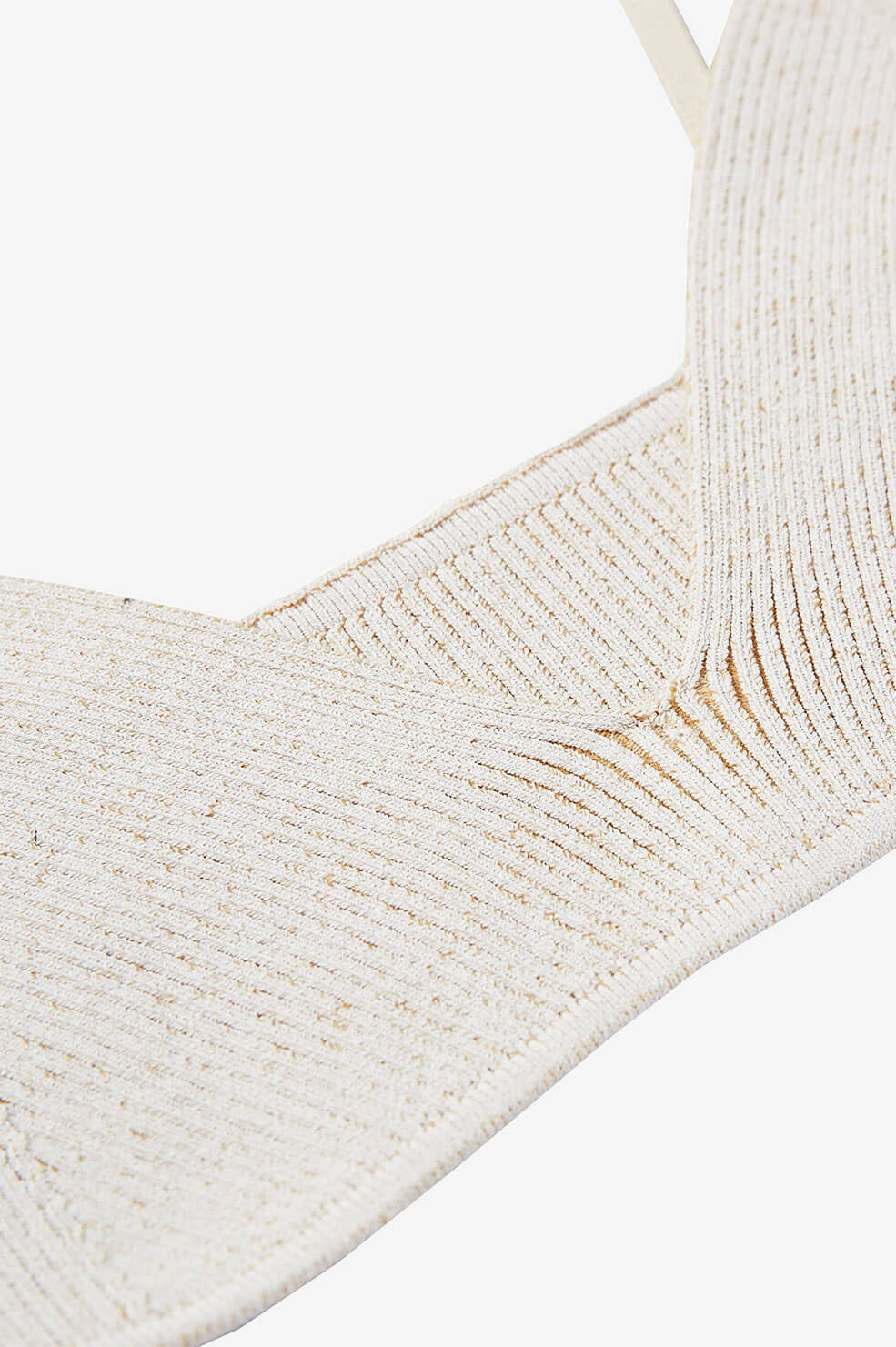 Anine Bing - Cora Bra in Ivory and Camel