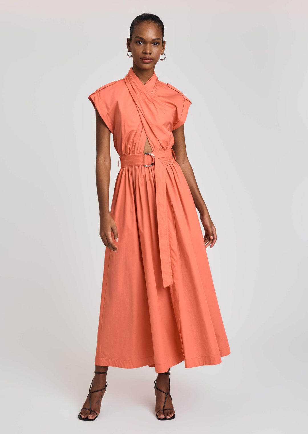 derek lam orange dress Derek Lam Long sleeve keyhole sheath mod orange dress NWT US 2 IT 38 $1595.00