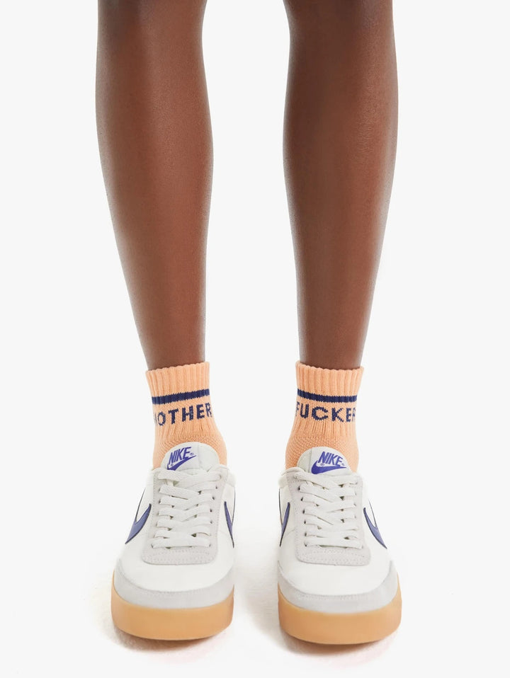 Mother - Baby Steps Ankle Socks in Coral Reef Mother F**ker