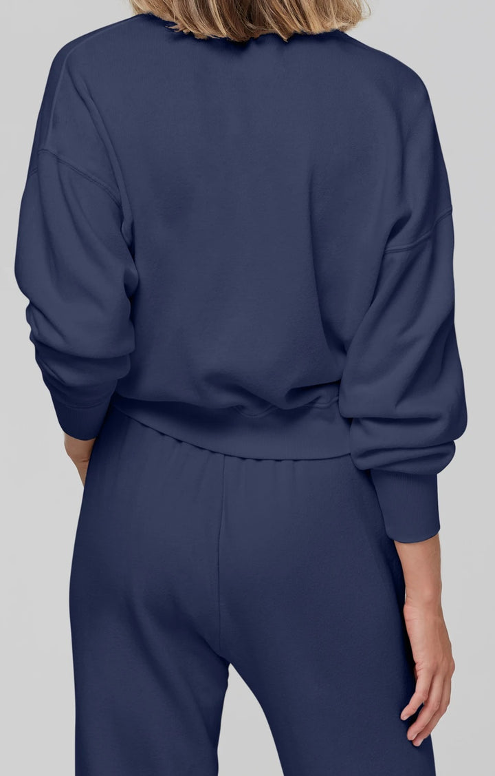 Citizens of Humanity - Cora Henley Sweatshirt in Navy