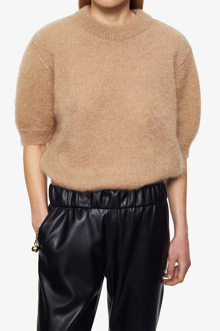 Anine Bing - Corey Sweater in Camel Clothing - Sweaters