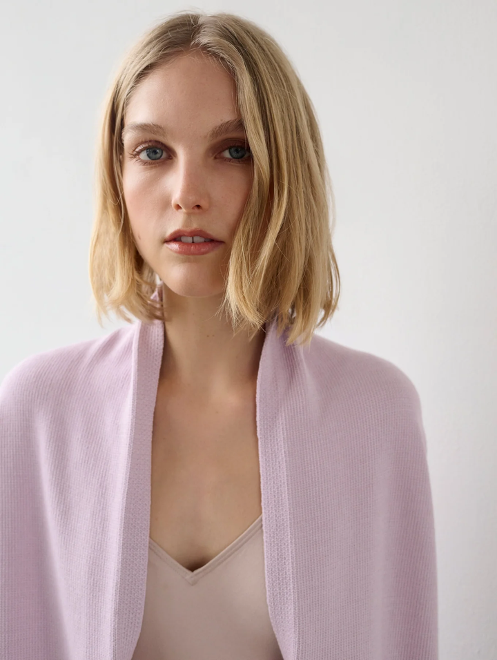 White + Warren - Cotton Stretch Mini Trapeze in Pale Wisteria