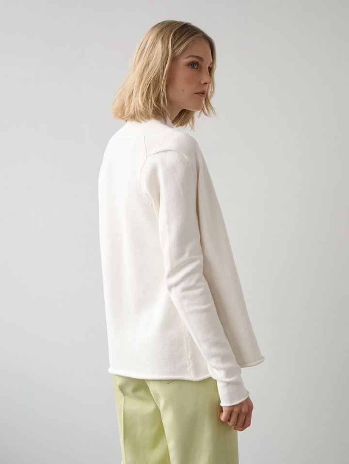 White + Warren - Cotton Stretch Mini Trapeze in White