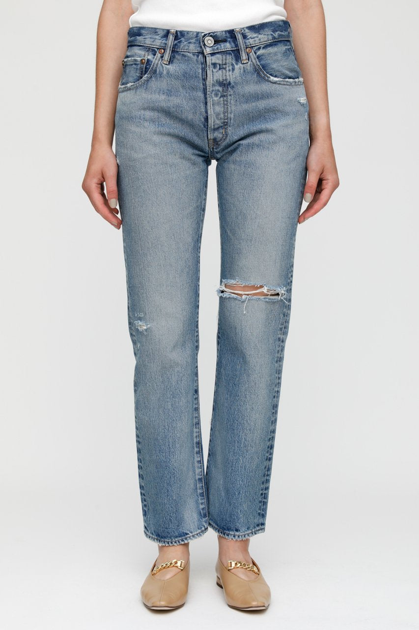 Moussy Denim - MV County Straight Leg Jean in Blu 110