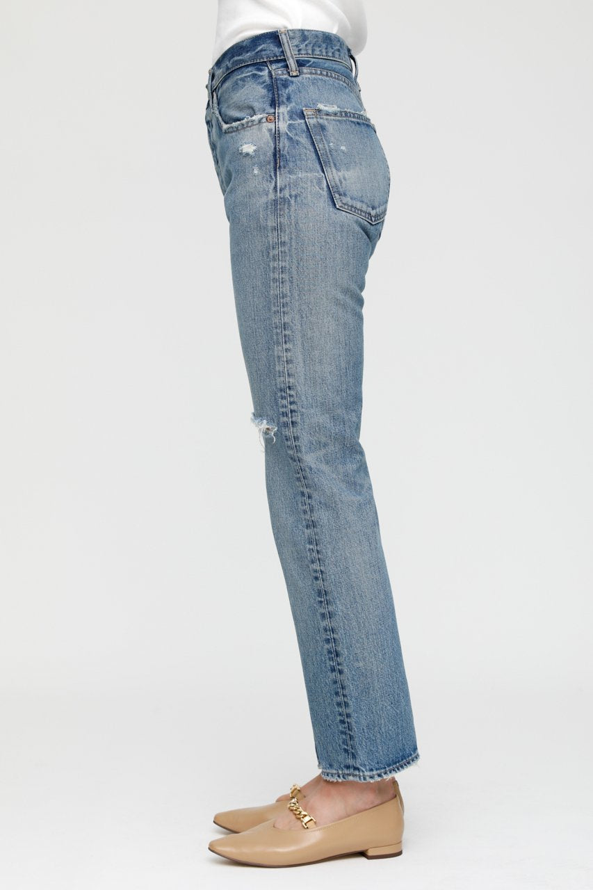 Moussy Denim - MV County Straight Leg Jean in Blu 110