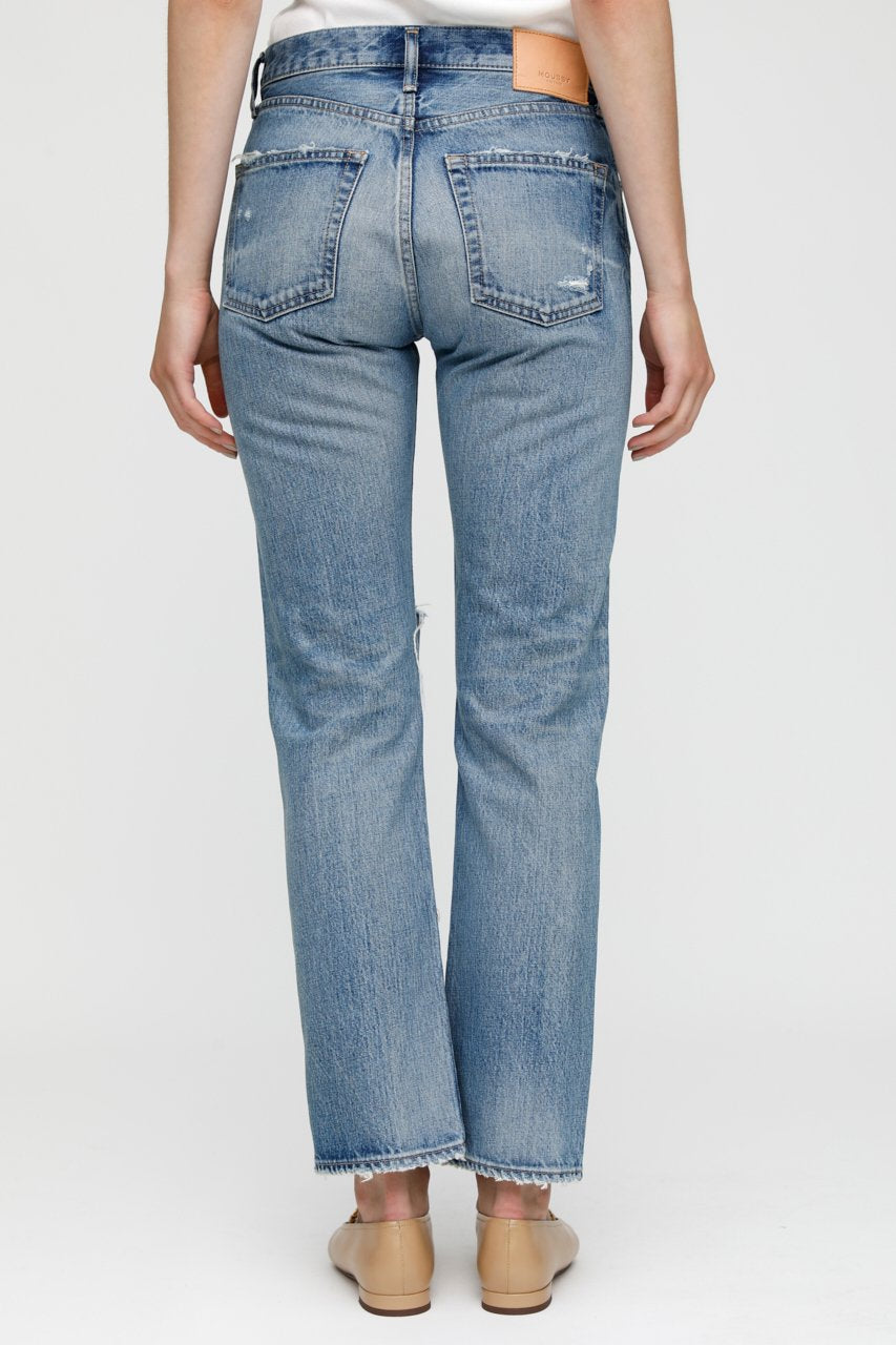 Moussy Denim - MV County Straight Leg Jean in Blu 110 Denim