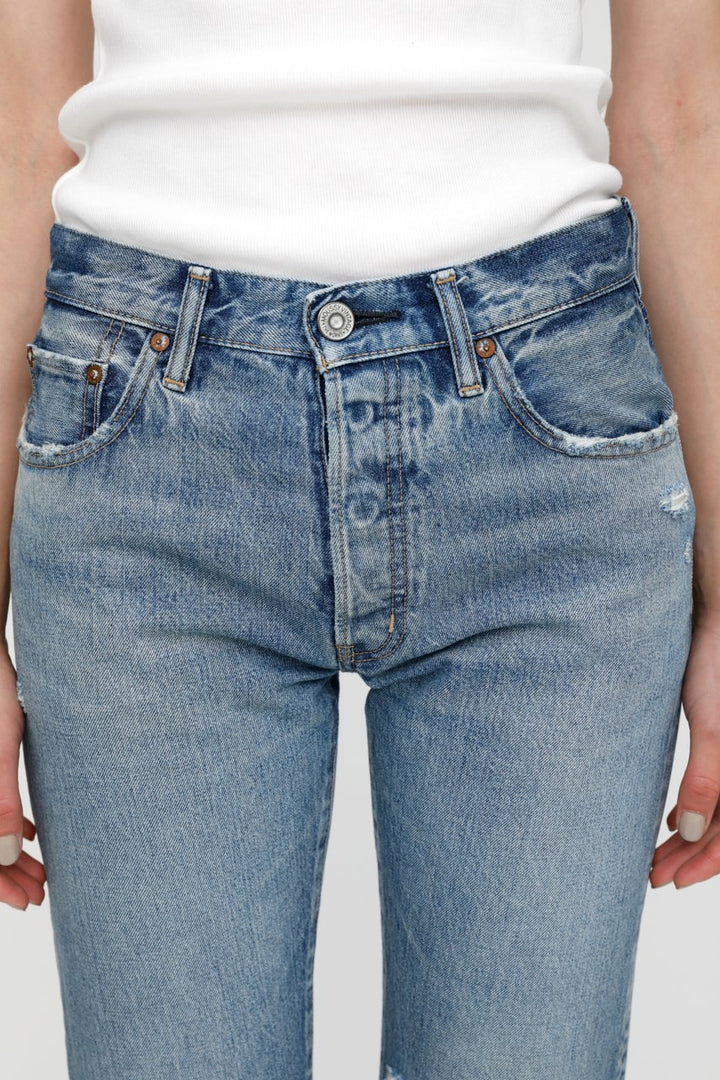 Moussy Denim - MV County Straight Leg Jean in Blu 110