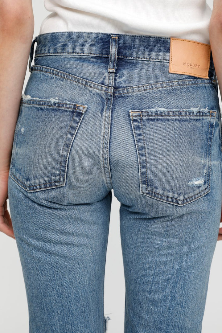 Moussy Denim - MV County Straight Leg Jean in Blu 110