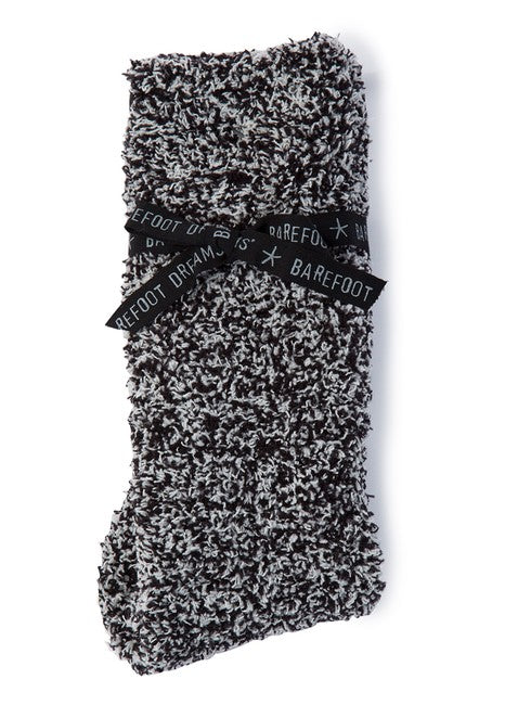 Barefoot Dreams - Cozychic Women's Heathered Socks in Graphite - White –  Blond Genius