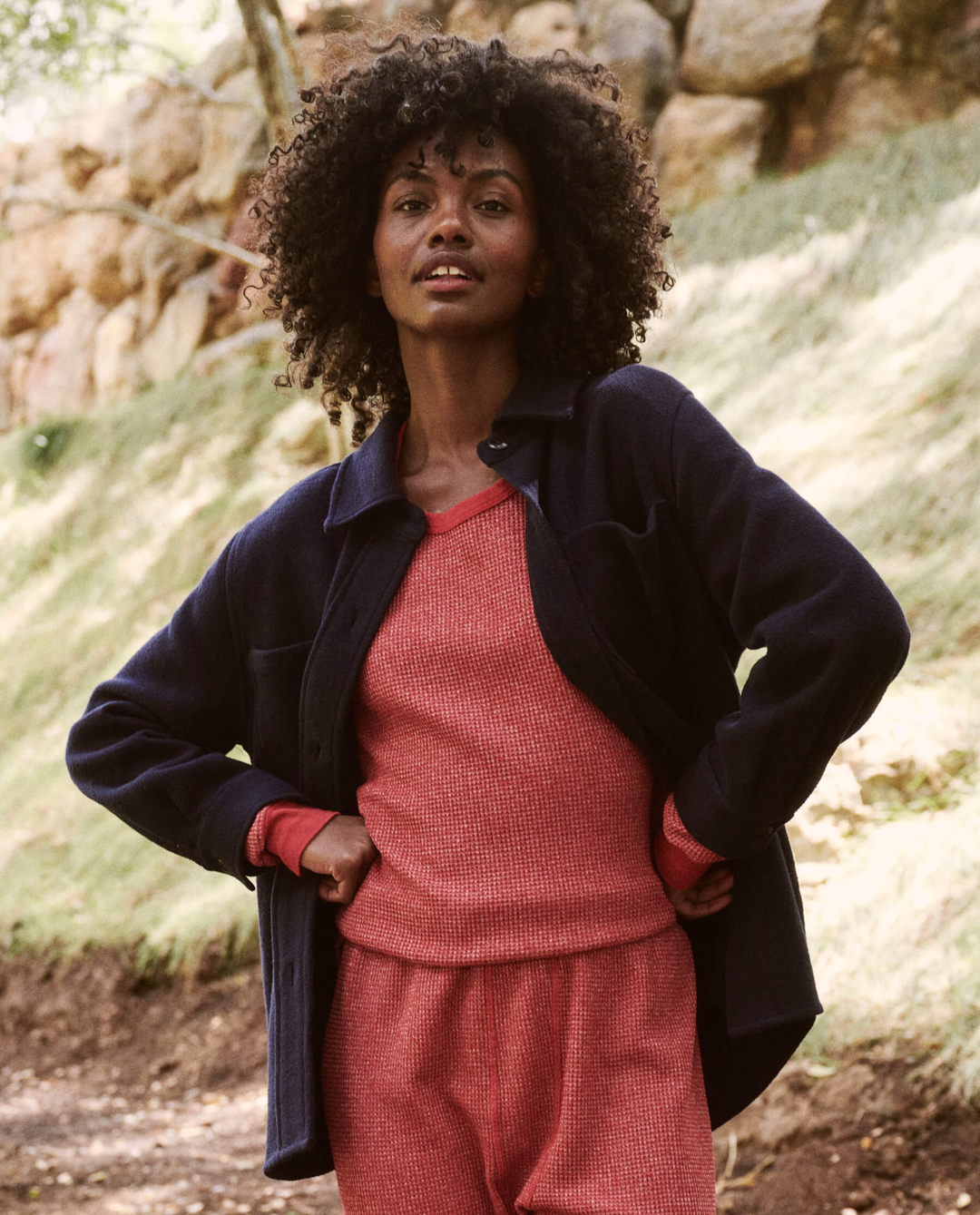 The Great The Craftsman Shirt Jacket In Navy