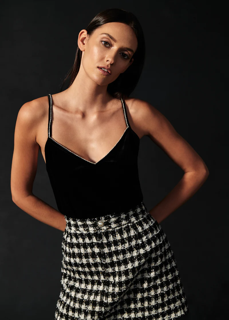 Cami Nyc - Credance Skirt In Black & White