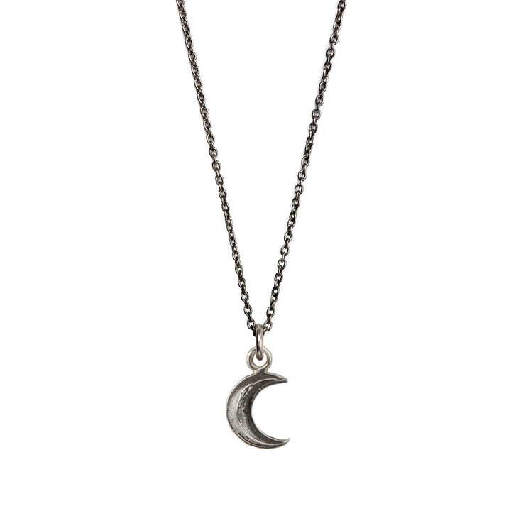 Pyrrha - Crescent Moon Symbol Charm in Silver