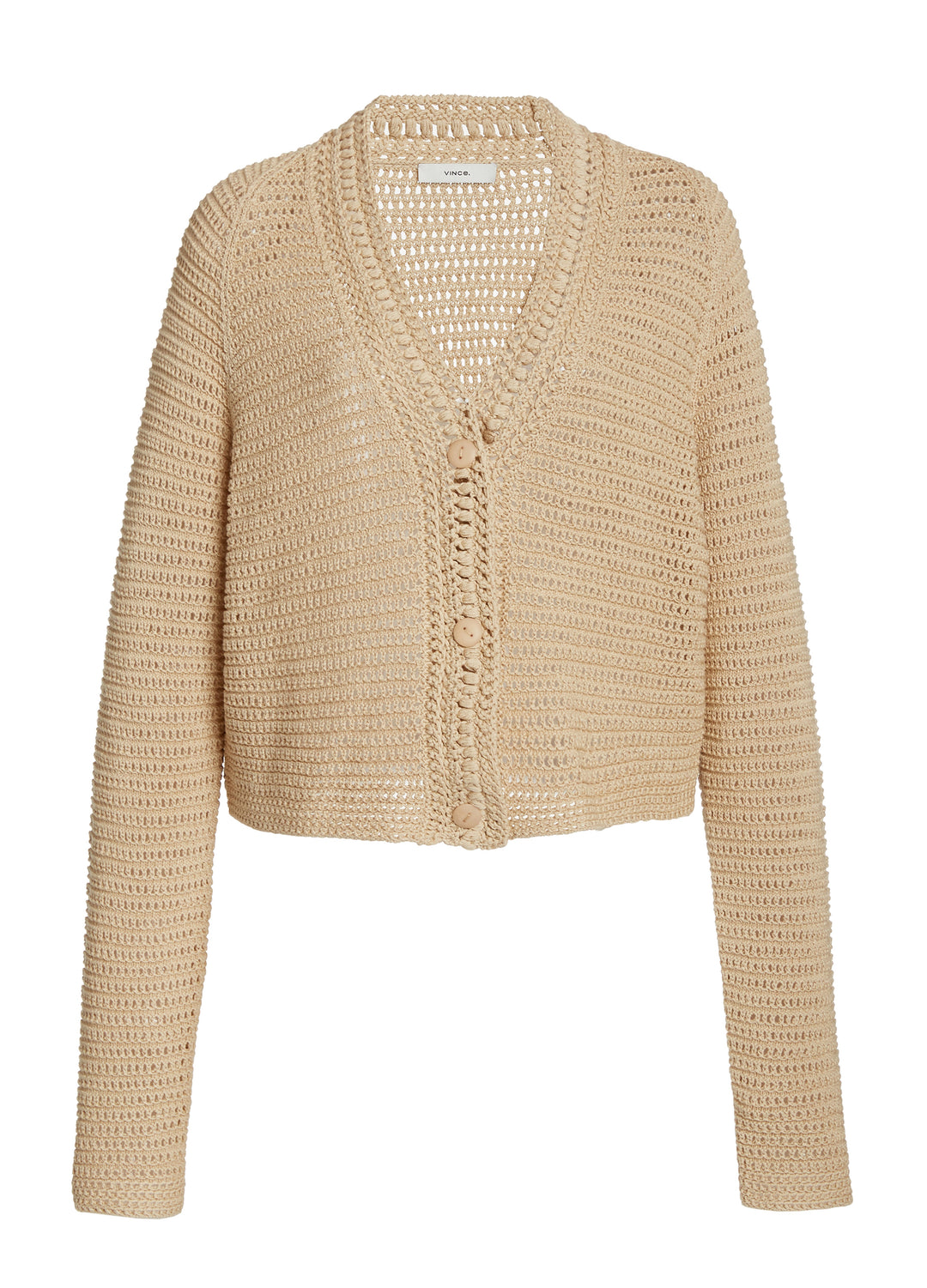 Vince - Crochet Cardigan in Straw