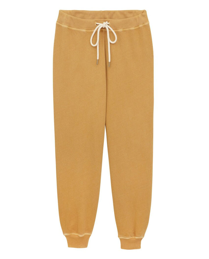 The Great - The Cropped Sweatpant in Mustard