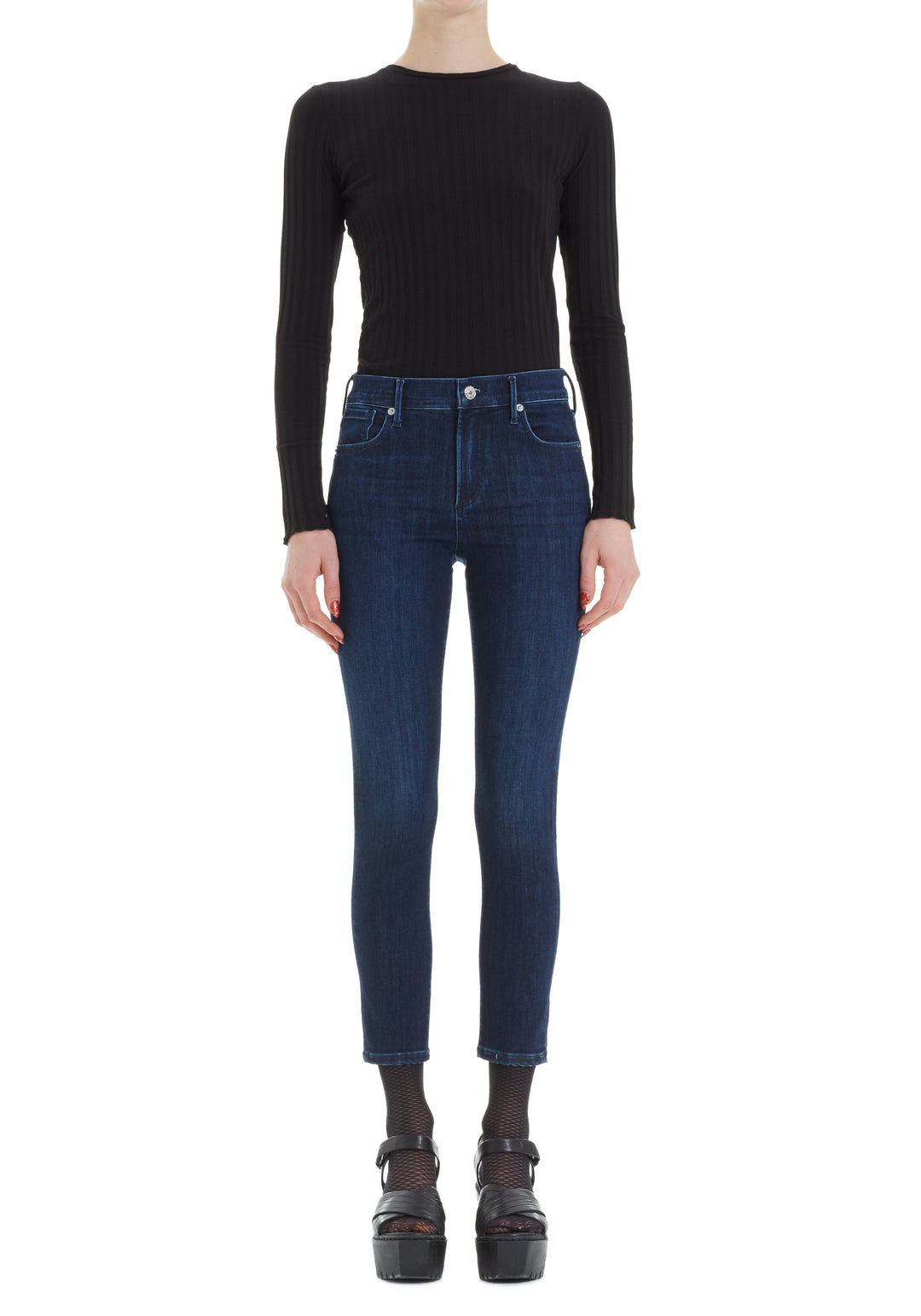 AGOLDE - Sophie Hi Rise Skinny Crop in Honor