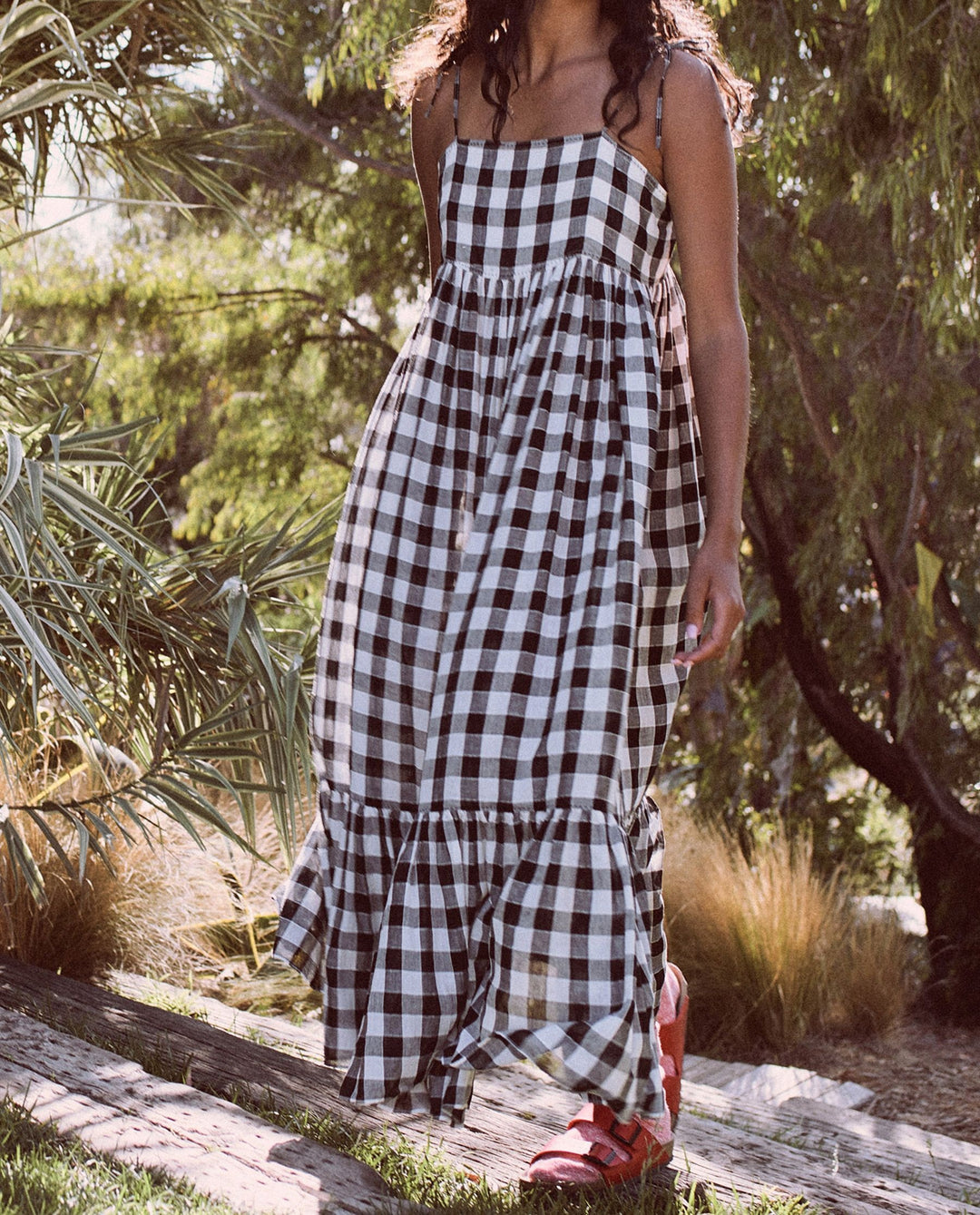 The Great - The Dainty Dress in Black & Cream Gingham