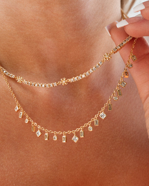 LUV AJ - Daisy Ballier Chain Necklace in Gold Jewelry
