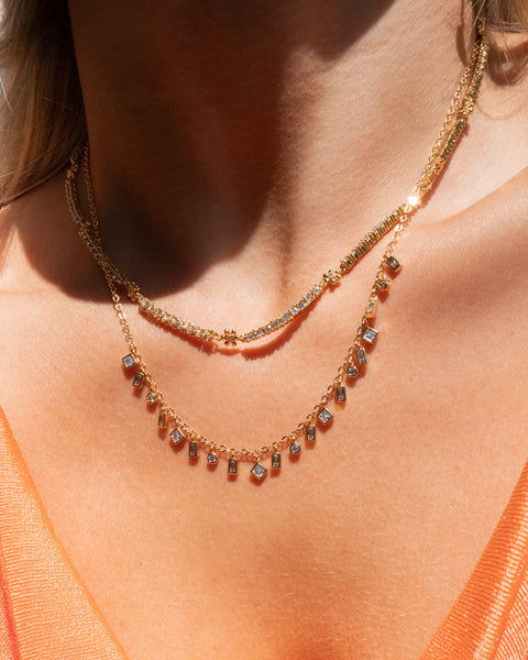 LUV AJ - Daisy Ballier Chain Necklace in Gold