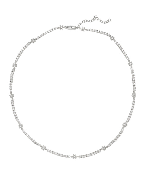 LUV AJ - Daisy Ballier Chain Necklace in Silver
