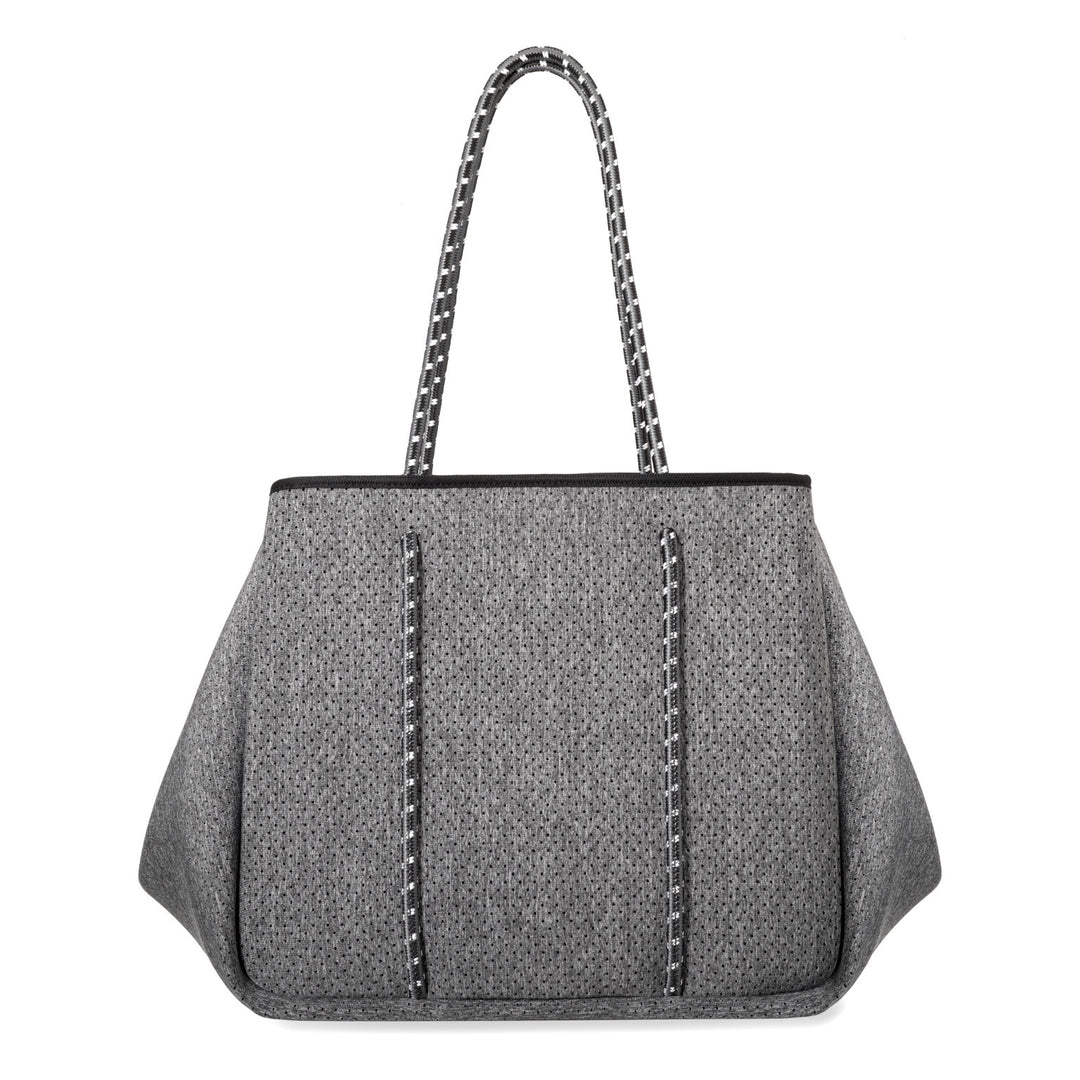 Annabel Ingall - Sporty Spice Neoprene Tote in Dark Heather with Charcoal Straps