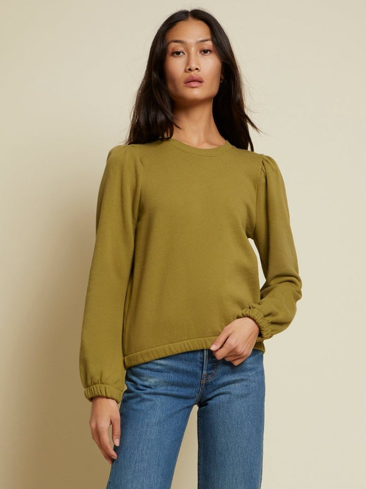 Nation LTD - Daryl Femme Sweatshirt in Olive Clothing - Sweatshirts