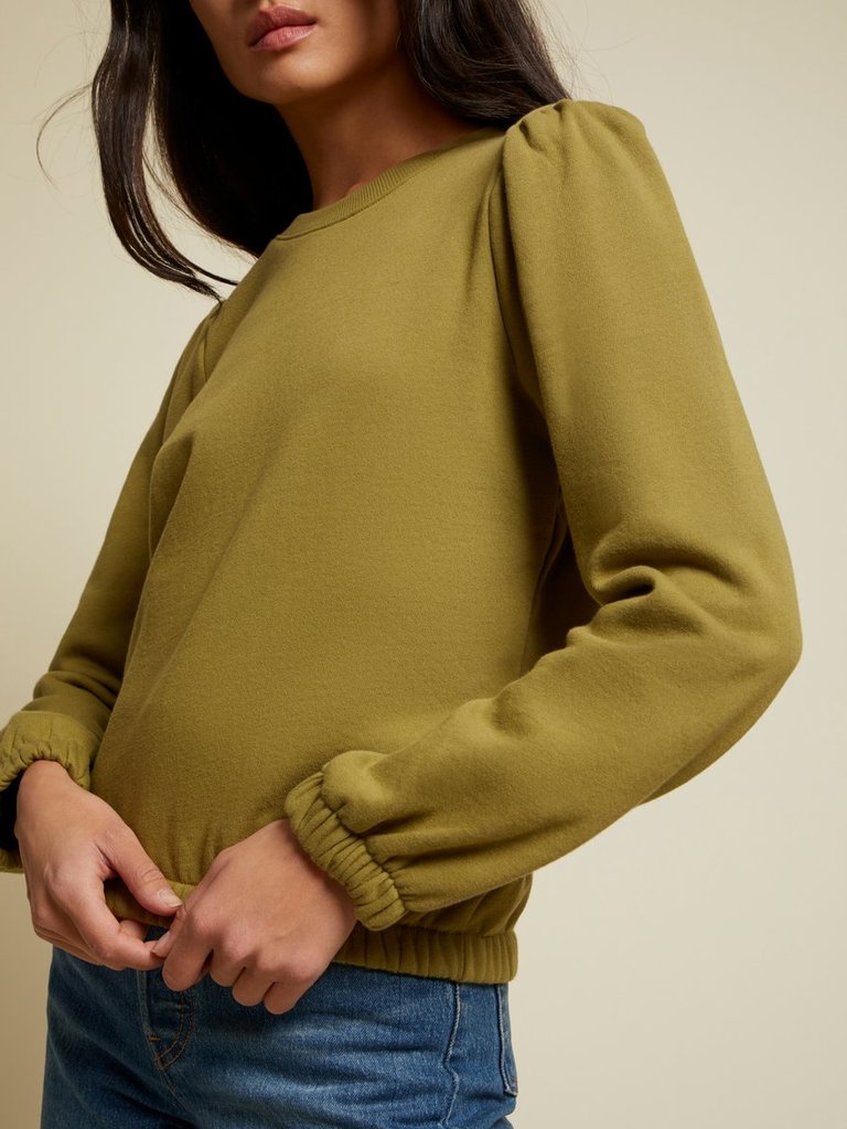 Nation LTD - Daryl Femme Sweatshirt in Olive
