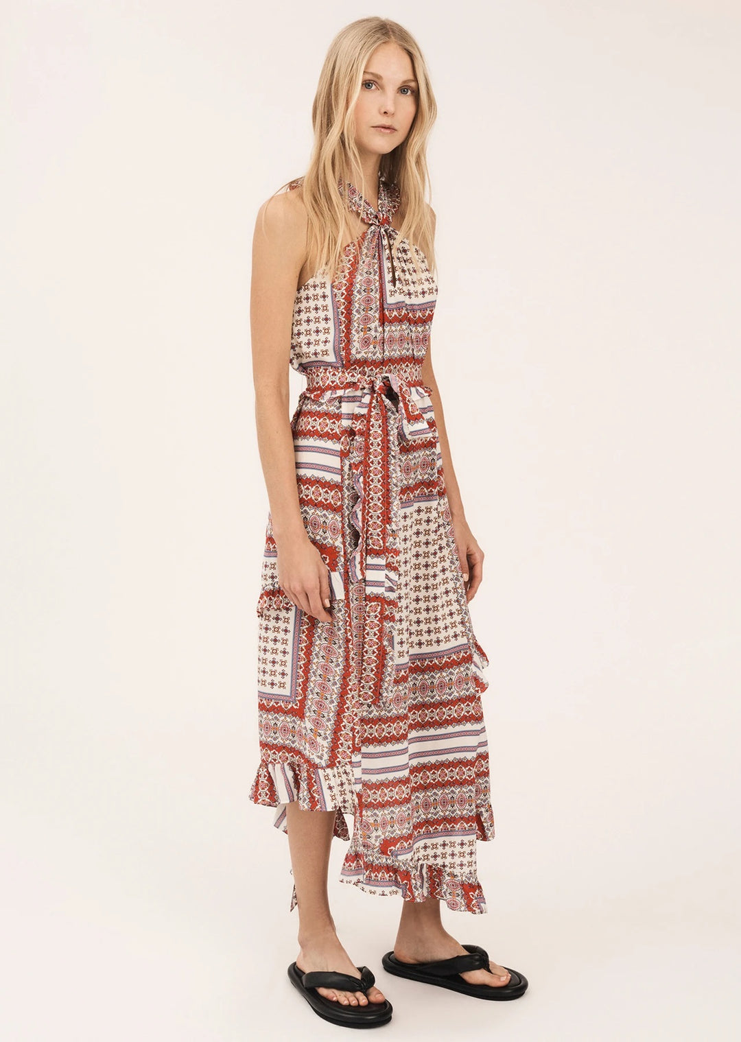 Derek Lam 10 Crosby - Dasha Halter Dress in Ivory