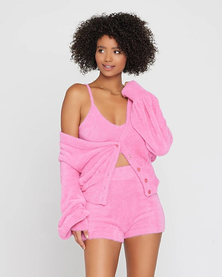 L*Space - Daydreamin' Cardigan in Bubblegum Pink