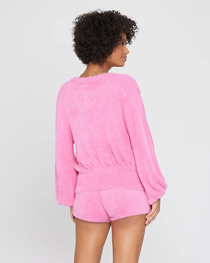 L*Space - Daydreamin' Cardigan in Bubblegum Pink