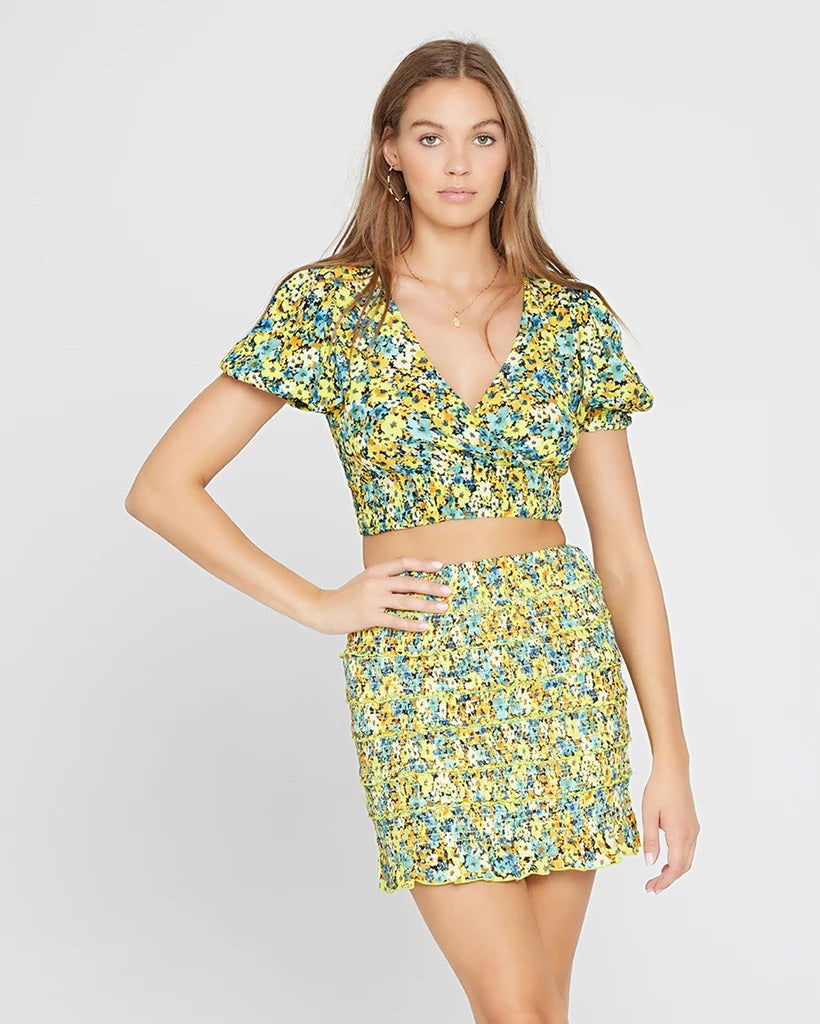 L*Space - Del Sol Skirt in Daisy Diamond