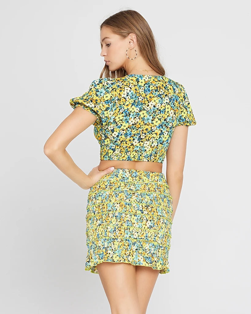 L*Space - Del Sol Skirt in Daisy Diamond