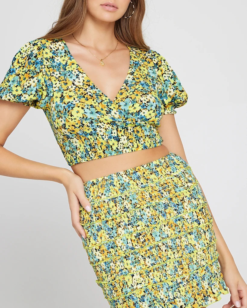 L*Space - Del Sol Skirt in Daisy Diamond