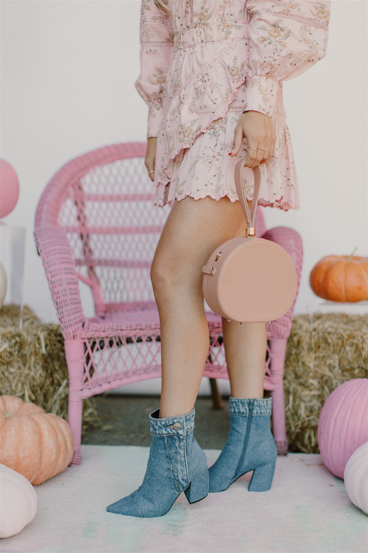 Jeffrey Campbell - Finite-JN Heeled Boot in Blue Denim