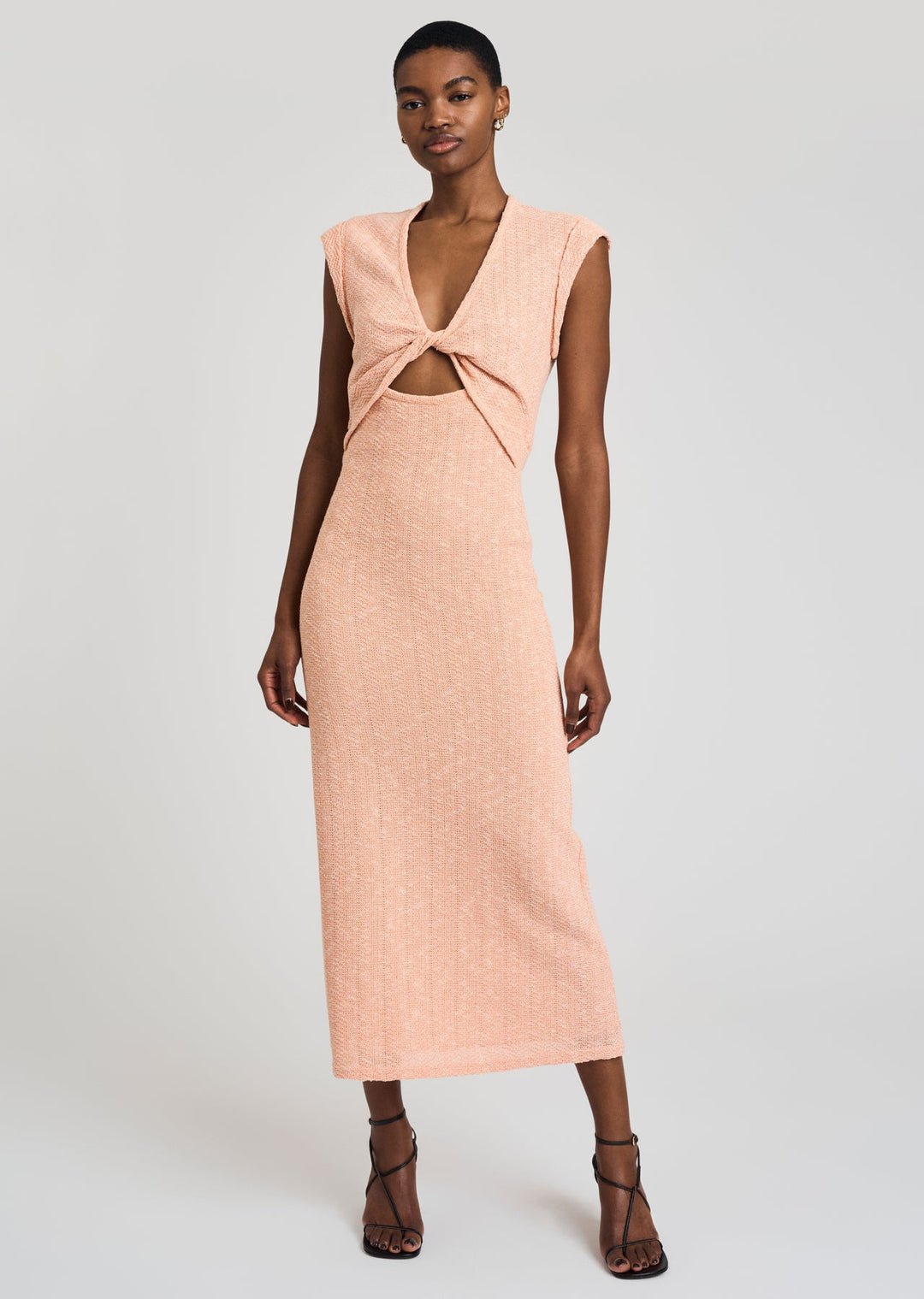 Derek Lam 10 Crosby - Barbara Twist Dress in Peach Dresses
