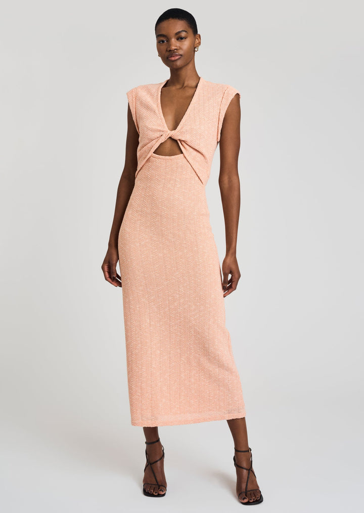 Derek Lam 10 Crosby - Barbara Twist Dress in Peach Dresses