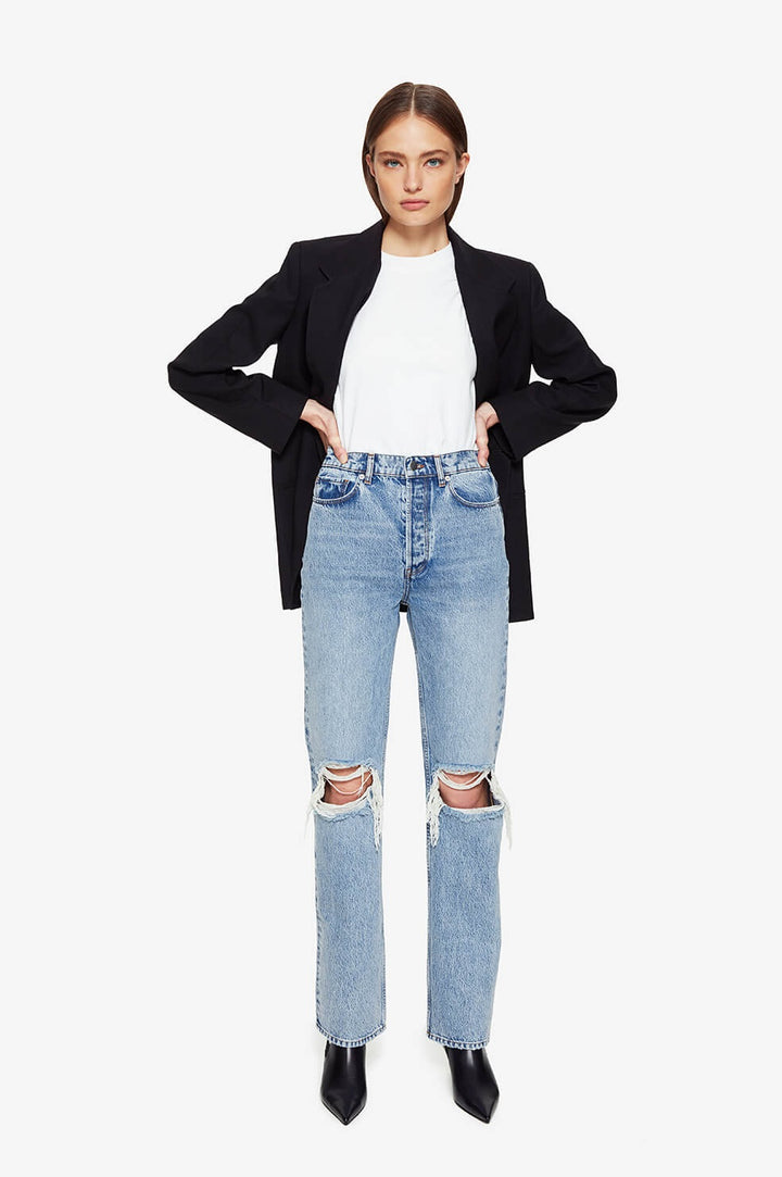 Anine Bing - Kat Jean in Destructed Light Blue