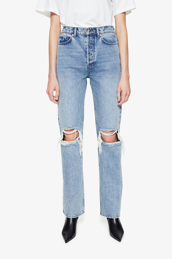 Anine Bing - Kat Jean in Destructed Light Blue