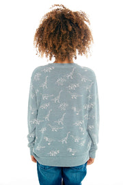 CHASER KIDS - Boys Cozy Knit Pullover Sweater "Dino Dance"