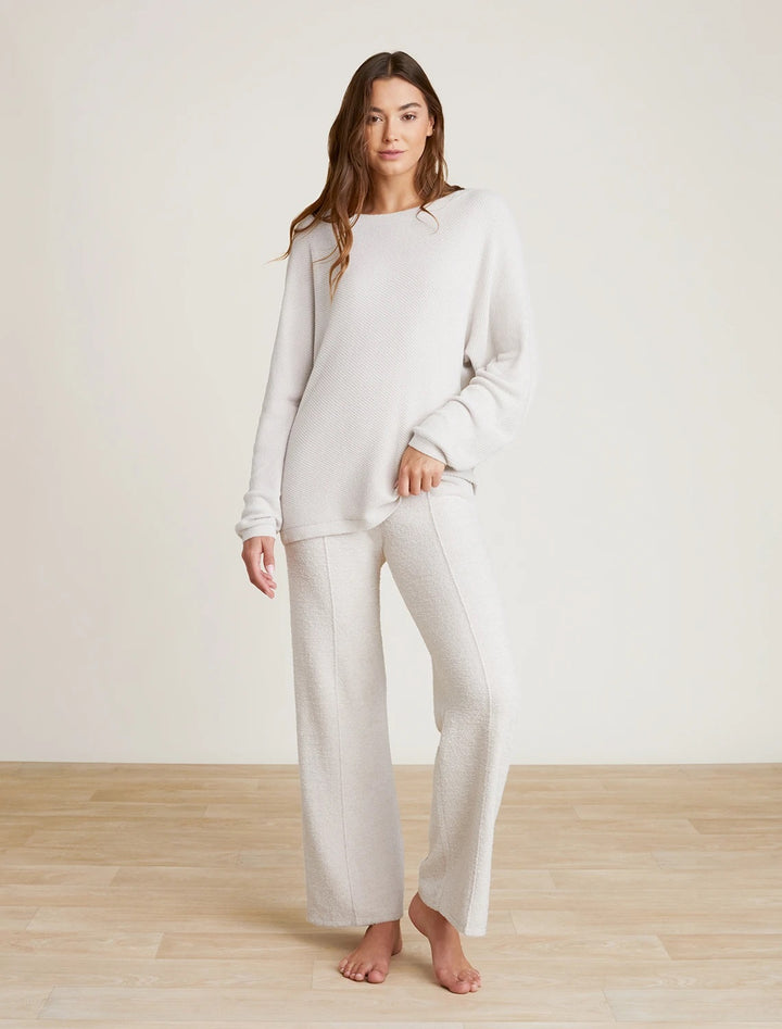 Barefoot Dreams - CozyChic Ultra Lite Diagonal Rib Dolman Pullover in Almond