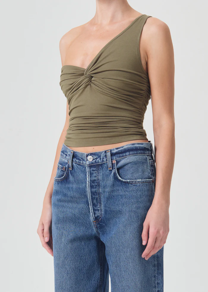 AGOLDE - Domino Top in Duffle