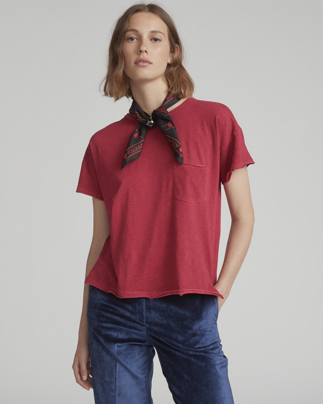 Rag & Bone - Vintage Crew With Pocket Dragon Fruit