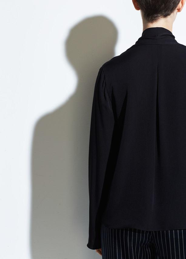 VINCE - Drape Neck Blouse Black