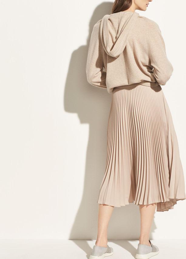 Vince - Drape Pleated Skirt Stoneware