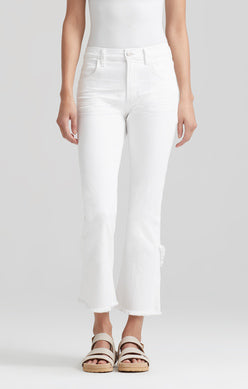 Citizens of Humanity - Drew Fray High Rise Crop Flare in Optic White
